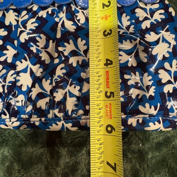 Vera Bradley Twice as Nice Cosmetic Clutch Blue Lagoon FRILL - Picture 8 of 8